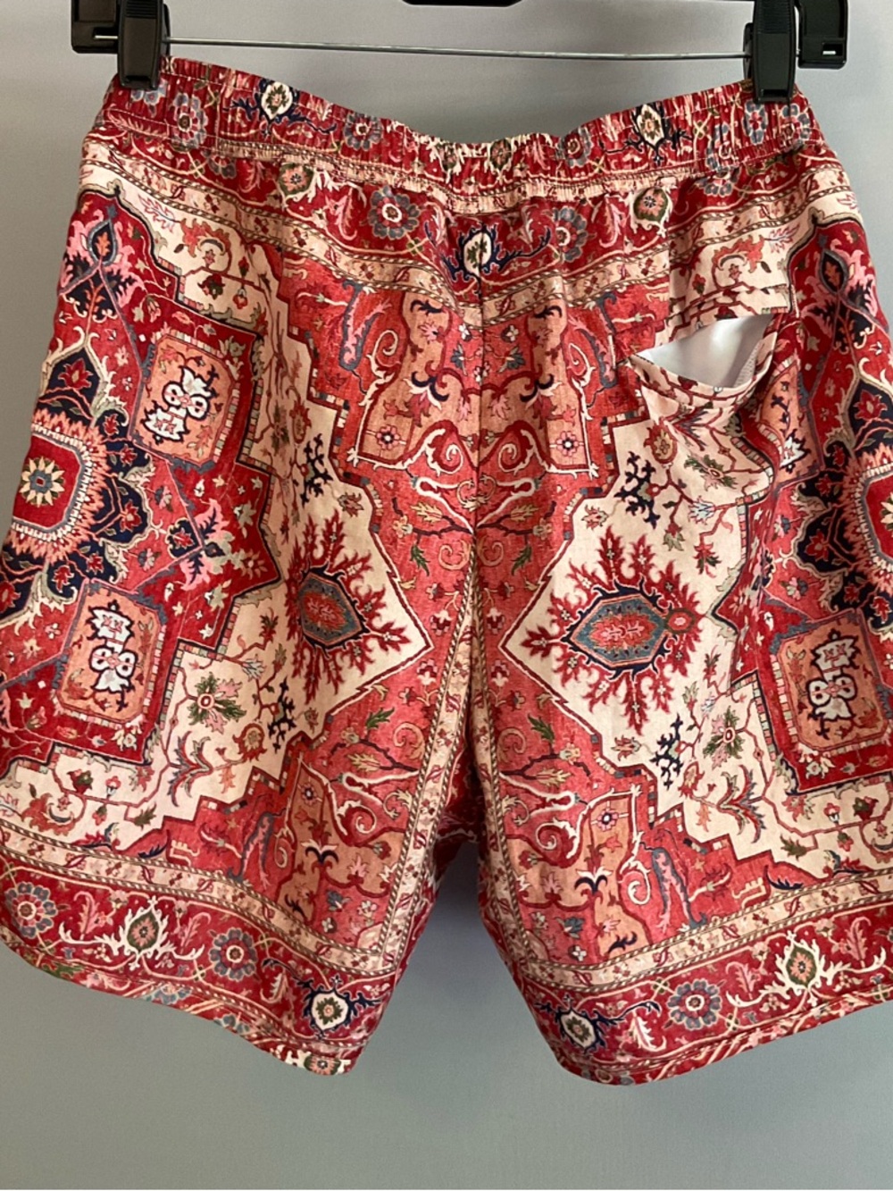 Civil Regime Persian Print Swim Trunks Men’s Medium Resort Luxe Lined Shorts - Picture 6 of 16